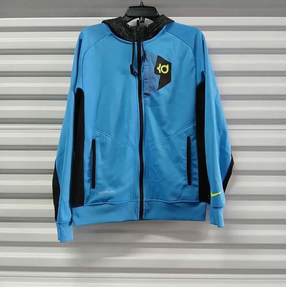 Nike Kevin Durant NBA Men's Athletic Zip Up Hoodie Jacket Small Blue Activewear